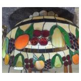 Tiffany Styled Fruit Stained Glass Chandelier