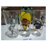 Vintage Loony Toons Character Glasses