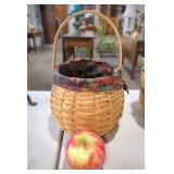 Longaberger Autumn Leaf Lined Basket