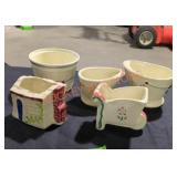 Vintage Shawnee small planters lot