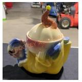 Vintage Shawnee pottery JoJo clown cookie jar