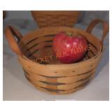 Small round Longaberger basket