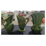 Shawnee Pottery Pitchers & Vase