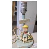 Vintage Fisher Boy Nursery Table Lamp