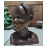 Portrait Head Sculpture of Young Girl