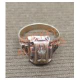 10k stamped gold commemorative ring