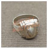 10k stamped commemorative ring