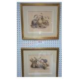 Two Fruit Still Life Prints, Grobon Freres