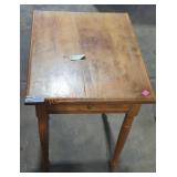 Vintage side table 29" H x 19" W