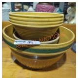Vintage Yellowware Mixing Bowls