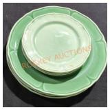 Vintage Mount Clemens petal plates two sizes