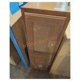 Dark brown wall cabinet