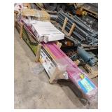 Skid Lot 10ft Pink Rebar, 38" Shower Enclosure,