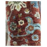 Red area rug