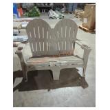 1 Adirondack beige bench