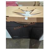 Black vanity approximately 38" w 18-1/2" b
