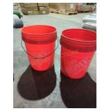 2 5 gal buckets empty