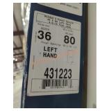 36" x 80" left hand 2 panel interior door