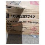 13" Black Framed Door Mirror Qty 8
