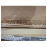 Dishwasher flush end panel