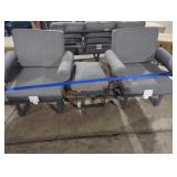 Gray outdoor dining set BURNT