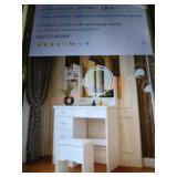 White Makeup Vanity Assembly Required