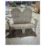 1 Adirondack beige bench