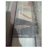 Hampton Bay 7 x 9 chili double border area rug
