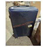 Blue roll away luggage set