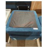 Blue fabric chair