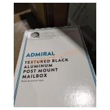 Admiral Textured Aluminum Post Mount Mailbox