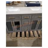 Double Sink Vanity DAMAGED