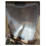 Clear totes with no lids
