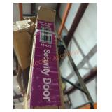 36" x 80" white security door