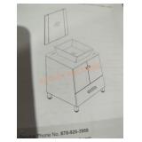 Brown bathroom vanity base