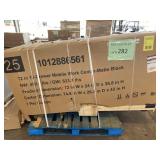 72in 15-drawer mobile work center- matte black