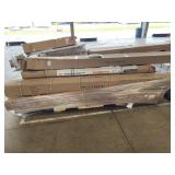 8x7 Garage door-white, cantilever umbrella