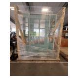 Teal French door