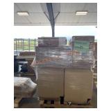Wheelbarrow, Black mailbox, base cabinets,