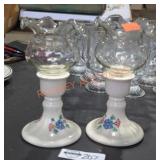 Ceramic Handpainted Candle Holders Ceramic Handpainted Candle Holders