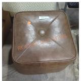 Faux Leather Brown Foot Stool Faux Leather Brown Foot Stool