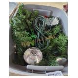 Christmas Lights & Garland Tote Lot Christmas Lights & Garland Tote Lot