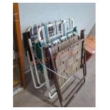 Three Vintage Folding Chairs Three Vintage Folding Chairs