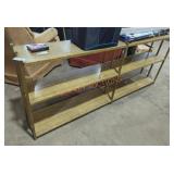 66"W × 10"D × 28"H Metal Display Shelves 66"W × 10"D × 28"H Metal Display Shelves