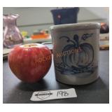 Rowe Pottery Stoneware Crock with Candle Rowe Pottery Stoneware Crock with Candle
