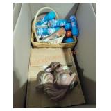 Clear Glass, Baskets & More Box Lot Clear Glass, Baskets & More Box Lot