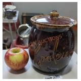 Vintage Brown Glazed Drip Pottery- Hull Cookie Jar Vintage Brown Glazed Drip Pottery- Hull Cookie Jar