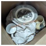Misc Dishes Box Lot Misc Dishes Box Lot