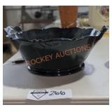 Vintage Black Glass Bowl Vintage Black Glass Bowl