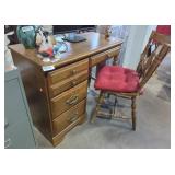 Wooden Work Desk with Chair Wooden Work Desk with Chair